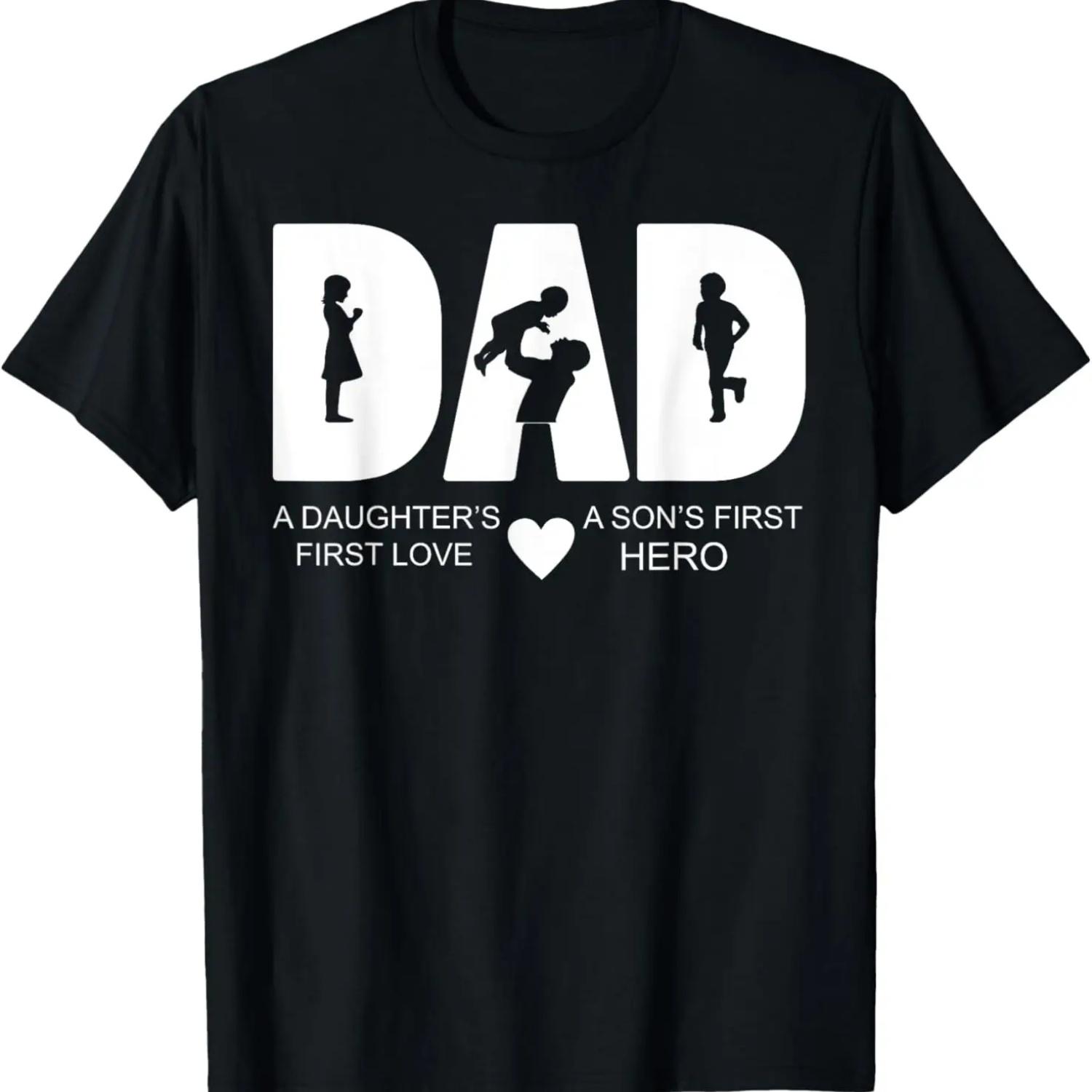 

Dad Daughter And Son Quote Old Dad Or New Dad Design For Men T-Shirt S