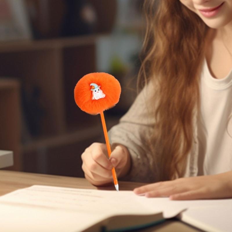 4 Peças Caneta Gel Desenho Animado Halloween Caneta Engraçada para Escrever Materiais de Escritório para Estudante Recompensa de Jogo Suprimentos para Festa de Halloween
