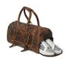 Sinclair Buffalo Duffle Premium Leather Travel Duffel Bag with Spacious Main Compartment & Adjustable Shoulder Strap for Men & Women