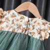 Mädchenkleid Sommerkleid Kinder Gaze Kleid Sommer Mädchen Baby Mädchen Blumen Prinzessinnenkleid