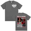 Singer De La Rose New Album Tour Graphics Tshirts Men Women High Street Hip Hop Summer Shirt Casual 100 Cotton Loose T Shirt