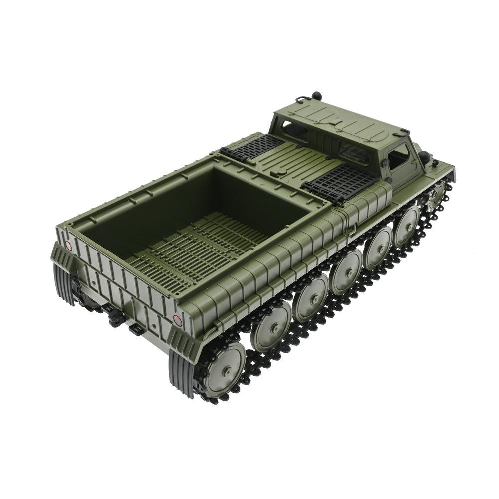 WPL E-1 1/16 RC Tank 2.4G Full Scale Tracked Transport Vehicle 4WD Tracked Remote Control Vehicle Children Toy Gift
