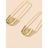 1 Pair Women's Fashion Brooch Earrings, Suitable For Daily Wear