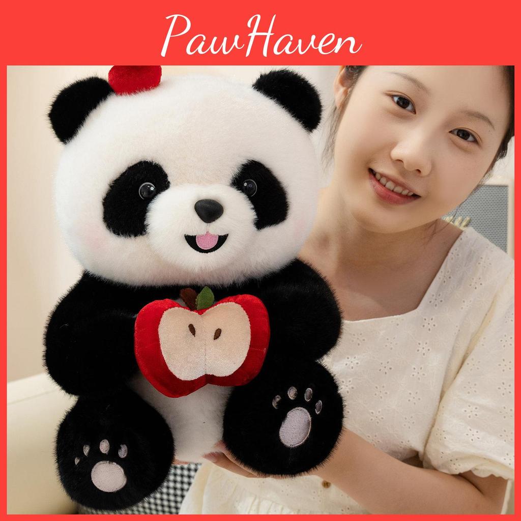 Handheld Umbrella Cute Panda Plush Backpack Doll Pp Cotton Filling