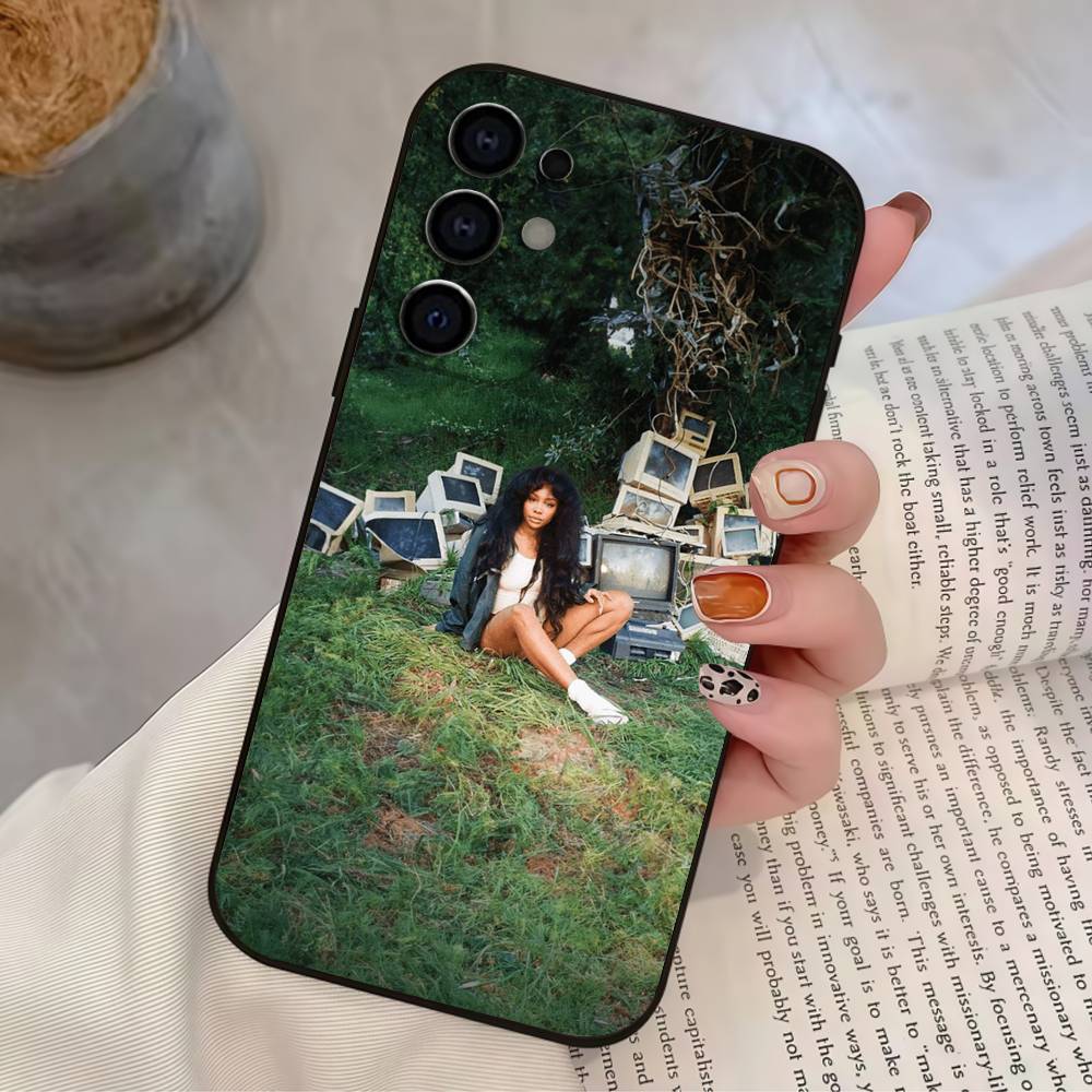 Rapper S-SZA Phone Case For Samsung S25,S24,S21,S22,S23,S30,Ultra,S20,Plus,Soft Silicone Black Cover