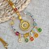 Pendentif de voiture Dieu de la richesse Lingyin Wulu de Hangzhou: Boulier Coloré pour Décoration de Véhicule Haut de Gamme, Symbolisant la Paix et la Fortune