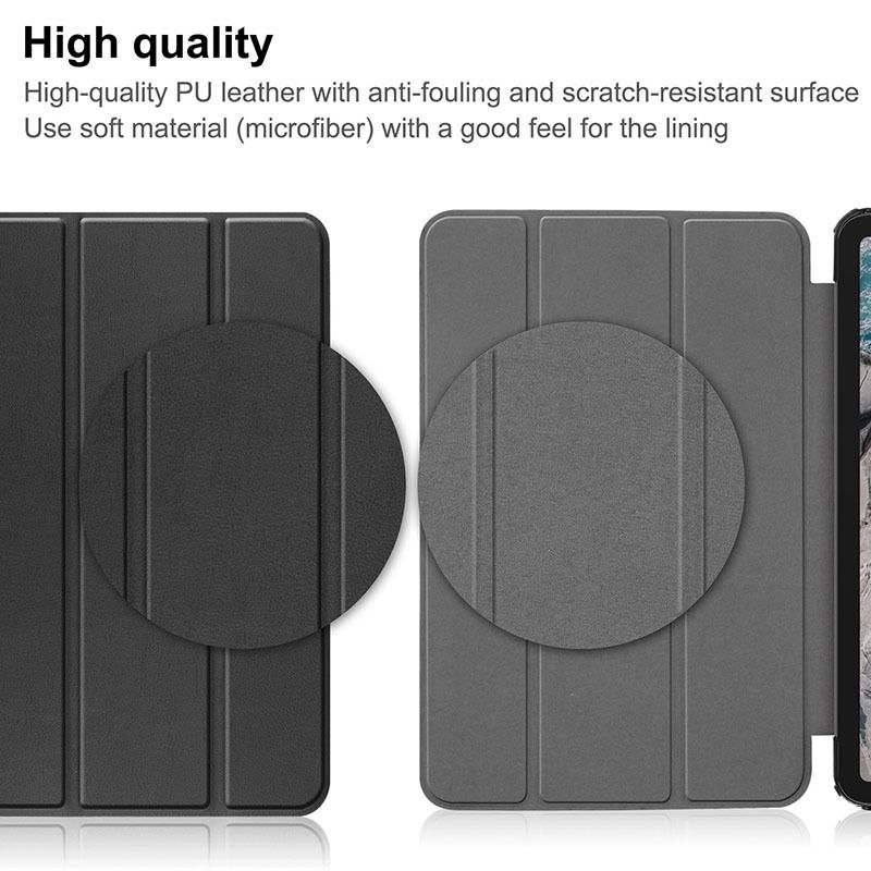 For Funda TCL Nxtpaper Tab 11 Smart Tablet Case 9466X 9166G 10S 9080G 10.1 Tri-Folded Stand Magnetic Cover with Hard Back Shell