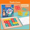 Wooden Mathematical Tetris Thinking Logic Training Puzzle Children Toy Puzzle