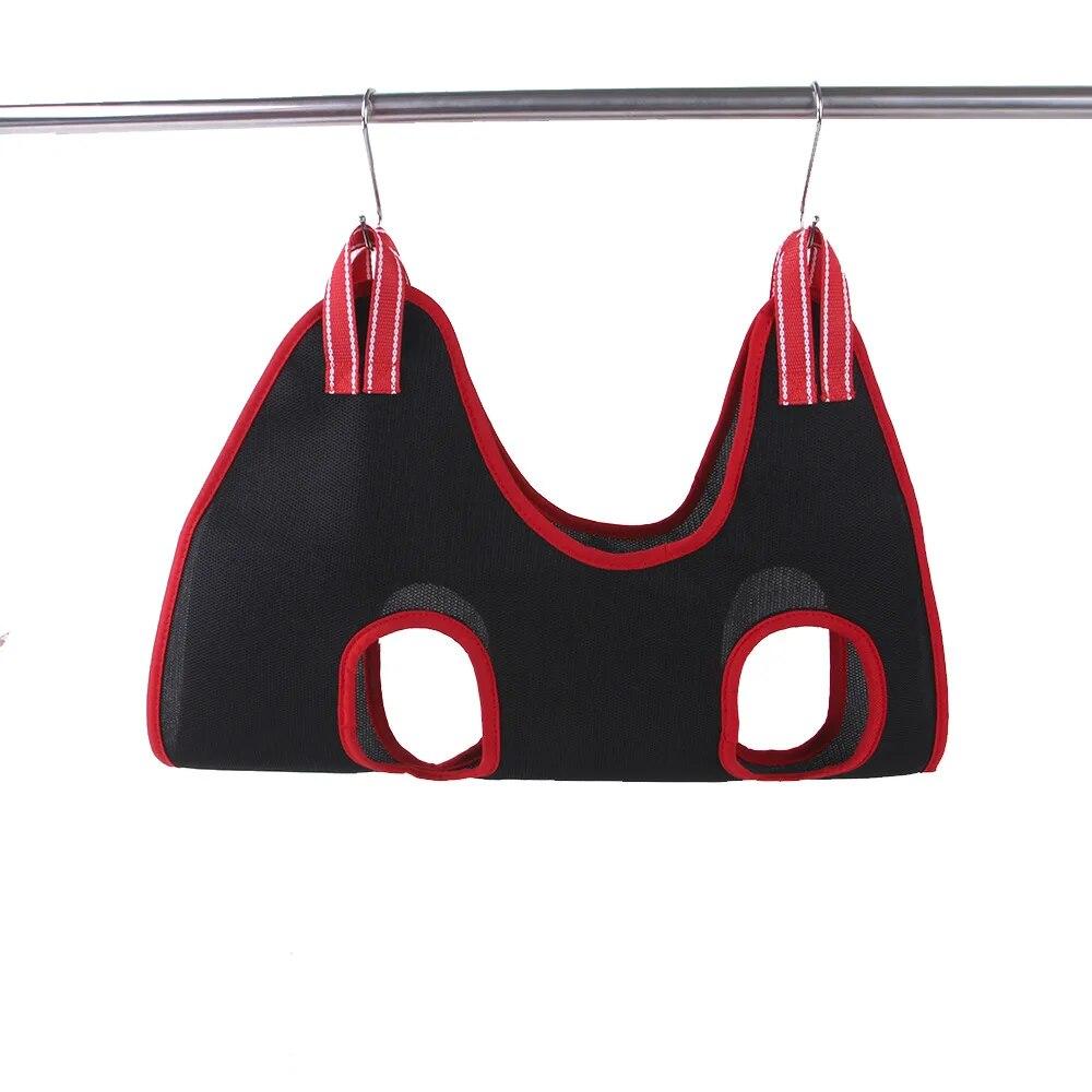 Nylon Dog Cat Grooming Hammock with Hooks for Pet Hanging Nails Trimming Beauty Restraint Bag Grooming Accessories