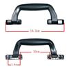 Maniglia di Ricambio Nera Argentata Resistente per Valigia Maniglia in Plastica per Valigetta Accessori Maniglia per Trasporto Valigie