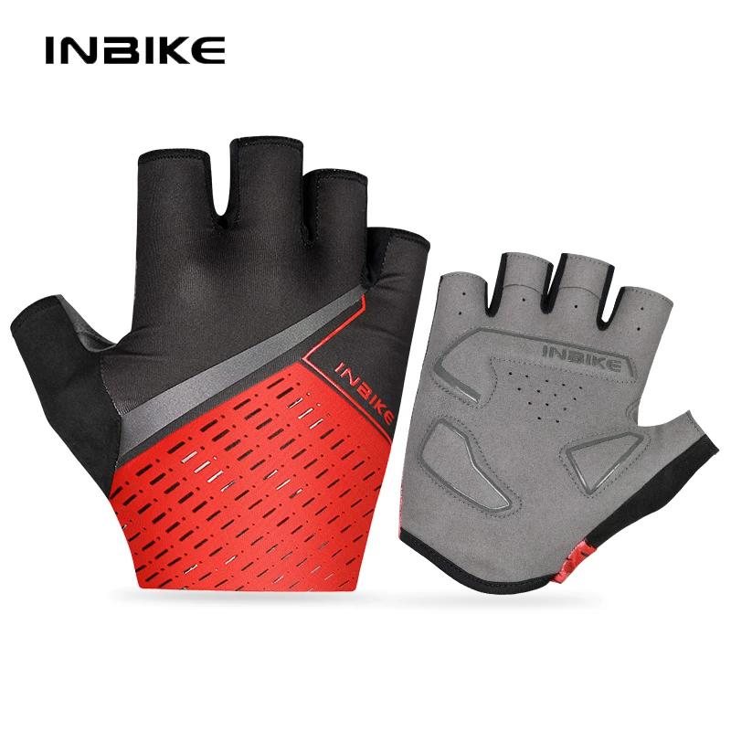 Inbike Cycling Gloves Bicycle Half-Finger Summer Breathable Short-Finger Silicone Shock-Absorbing Men's and Women's Road Bike Sports Equipment