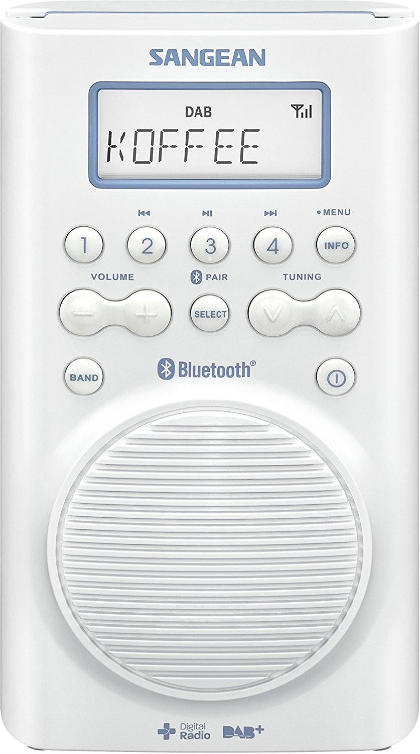 Sangean Weiß Wasserdichtes Badezimmerradio Dab+, Fm Bluetooth H205d - Bild 5