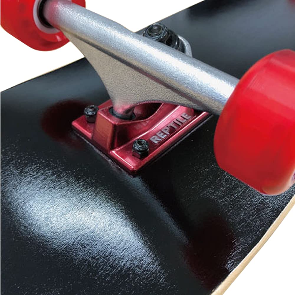 Silver Fox 31" Complete Skateboard, Super Hard, Black, SB4002