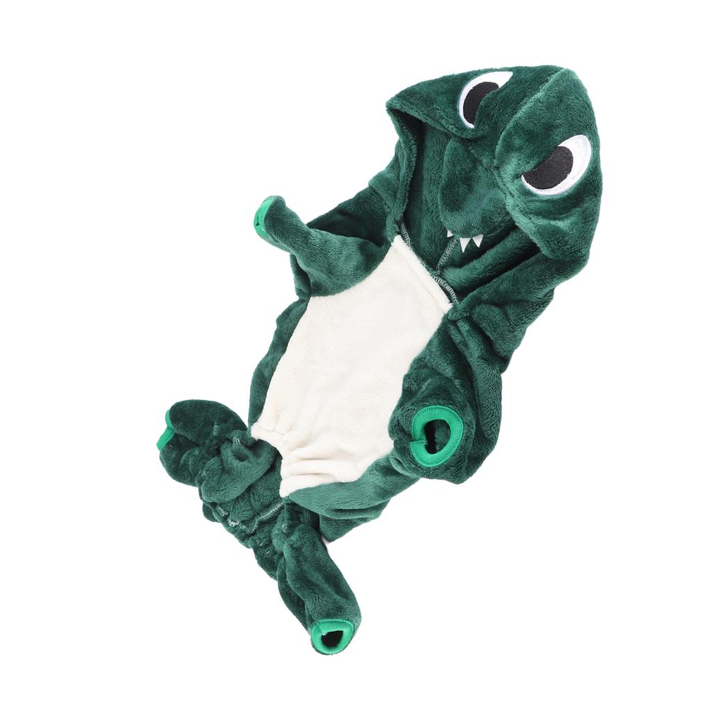 Fleece Winter Cute Dinosaur Dog Clothes Hoodies for Small Dogs Puppy Jacket Clothing Outfit