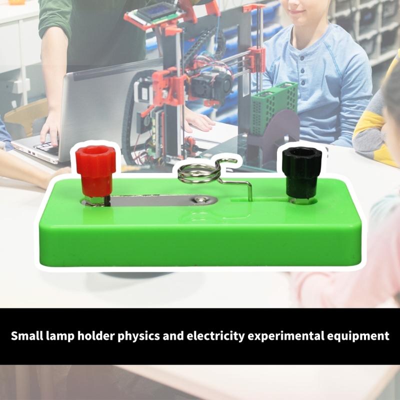 Screw Small Bulb Socket Physical Electrical Experiments Screws Lamp Holder Physics Experiment Set Easy to Use