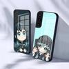 Anime Muichiro Tokito Phone Case For Samsung S26 S25 S24 FE S23 S22 S21 Plus S20 Ultra Note20Ultra Black Glass Cover