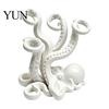 Creative Gift for Friends 3D Printed Octopus Toothbrush Holder, Space Saving Desk Organizer, Durable Unique Desktop Ornament PLA Material Stable Base