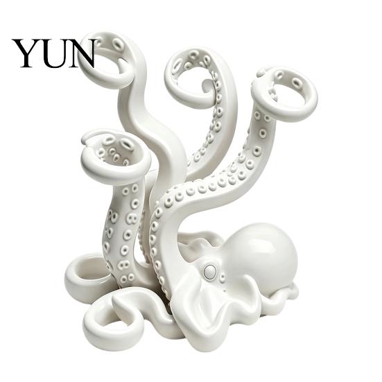 Creative Gift for Friends 3D Printed Octopus Toothbrush Holder, Space Saving Desk Organizer, Durable Unique Desktop Ornament PLA Material Stable Base