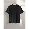Top Casual Estivo da Donna, Stile Semplice Stampa Floreale Manica Corta Girocollo T-shirt Pura, LangK