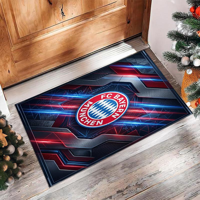 Bayern Munich Printed Flannel Area Rug Non Slip Soft Polyester Floor Carpet Indoor Decor Mat for Bedroom Living Room Sofa Game Room Home Decoration