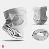 Summer Ice Silk Sunscreen Mask For Men Women Outdoor Cycling Face Cover Solid Color Neck Wrap UV Protection Ear Bandana Scarf
