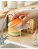 High-Density Colored Kitchen Sponge Scrubber - Thickened Scouring Pad for Dishwashing and Pot Cleaning