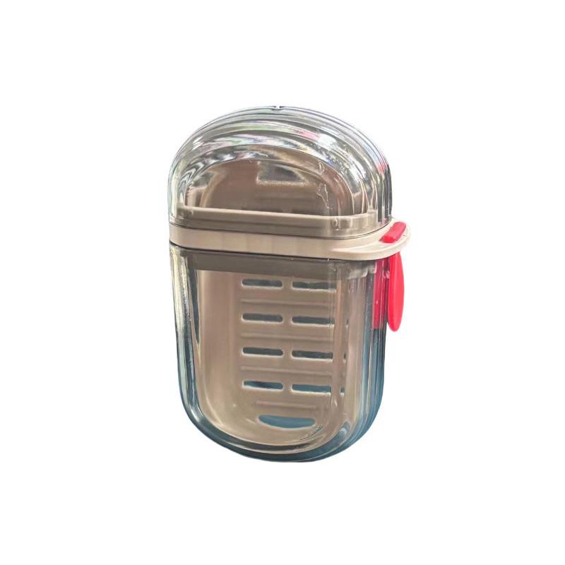 1Pc Creative Portable Travel Soap Box With Lid Sealed And Drainable for Bathroom Home Outdoor Hiking Bathroom Accessories