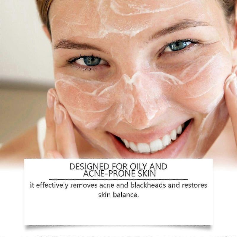 Vitamin C Foam Cleanser for Deep Pore Cleansing, Acne & Blackhead Removal, Hydrating & Brightening Facial Wash for Healthy Radiant Skin