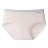 Damen Mode Frühling und Herbst Farbkollision Reine Baumwolle Taillenverlängerung Antibakterielles Schrittdreieck Slips