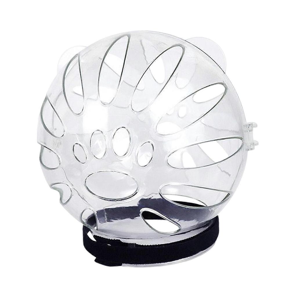 Cat Muzzle Clear Pets Mouth Cover Muzzle Anti Bite for Grooming Bathing S 125mmx135mm