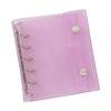 Korean Style A7M5 Glitter Transparent Planner - 5-Hole PVC Loose-Leaf Notebook with Inner Pocket