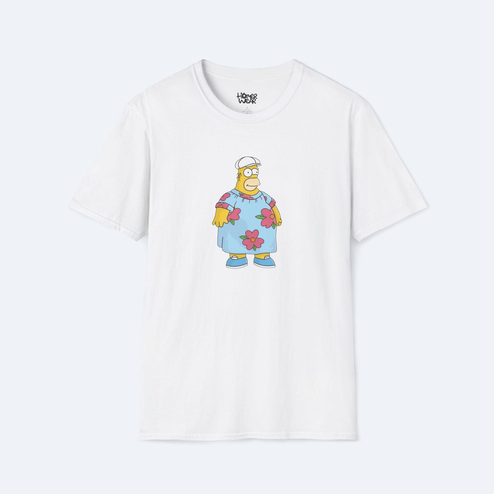 Homer Muumuu Iconic T-Shirt - Simpsons King Size Homer Graphic Tee - Funny Pop Culture Cartoon Shirt - Retro TV Humor Top Unisex - Geek Gift S