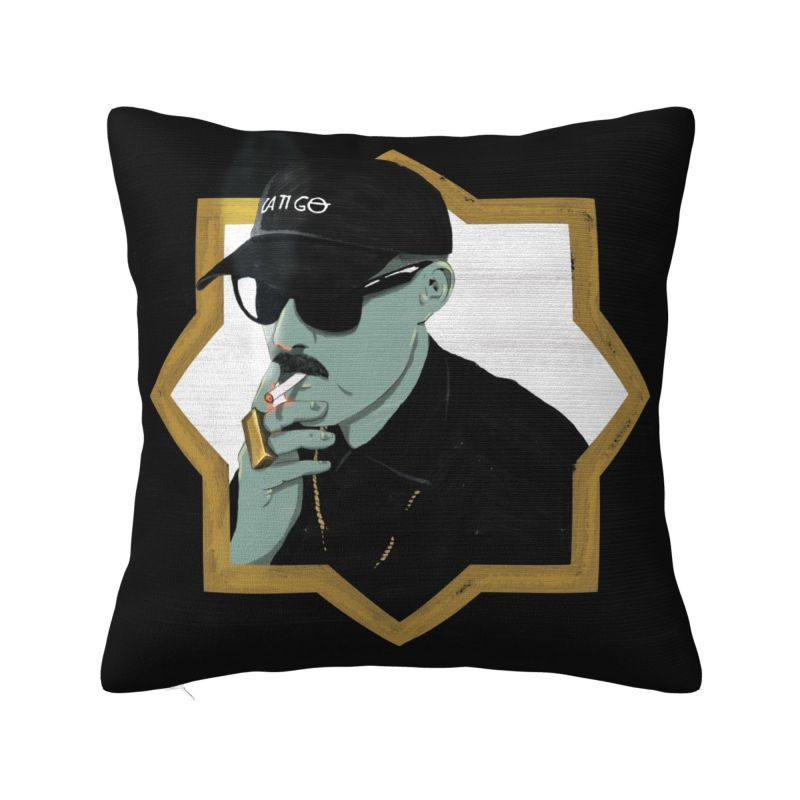 Vintage Rapper Dellafuente Bootleg Throw Pillow Case cm Decor Home Cushion Cover Square Polyester Pillowcase