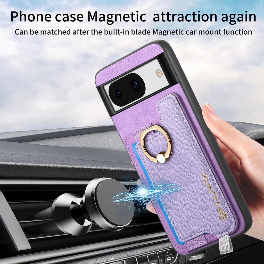 Google Pixel 10 Pro Case with Magnetic Ring & Card Holder, Compatible with Pixel 9A