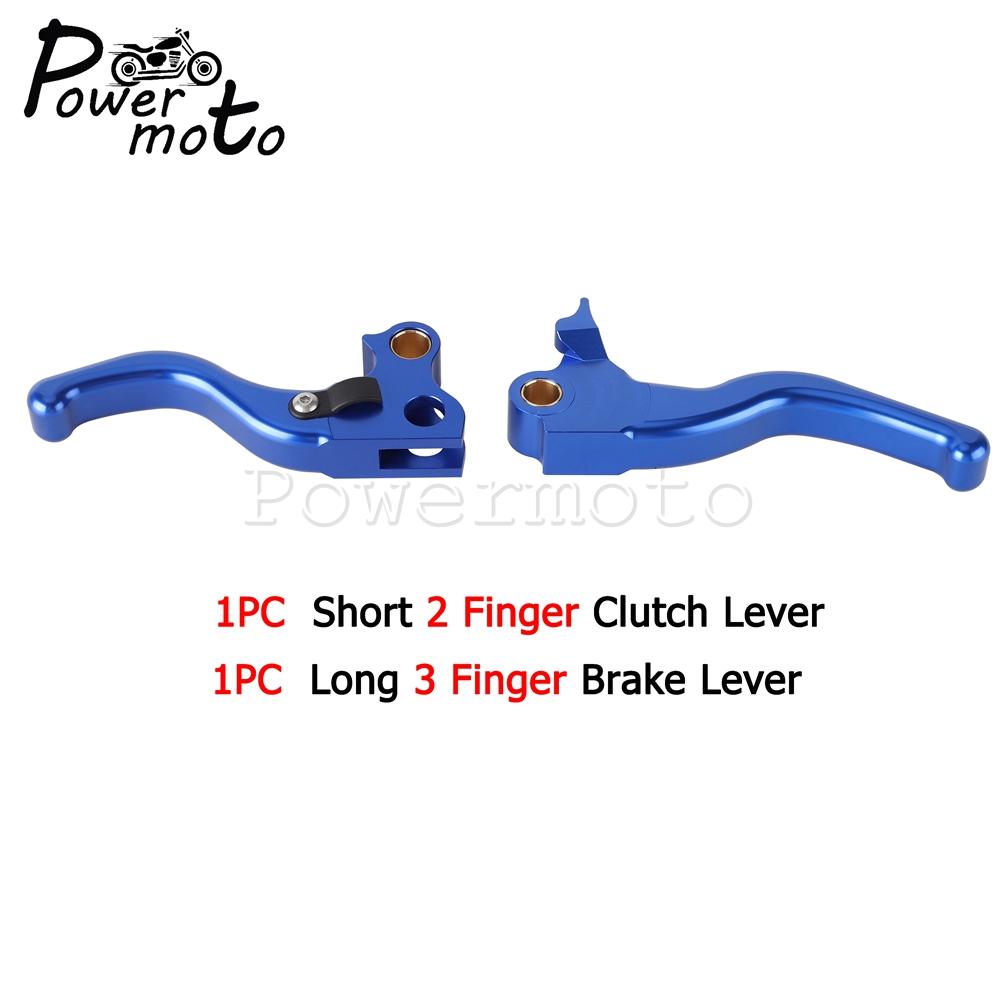 For Harley Dyna Brake Clutch 2-3 Finger Handle Levers Fits Wide Glide CVO SE Street Bob Low Rider Fat Bob Super Glide 1996-2017