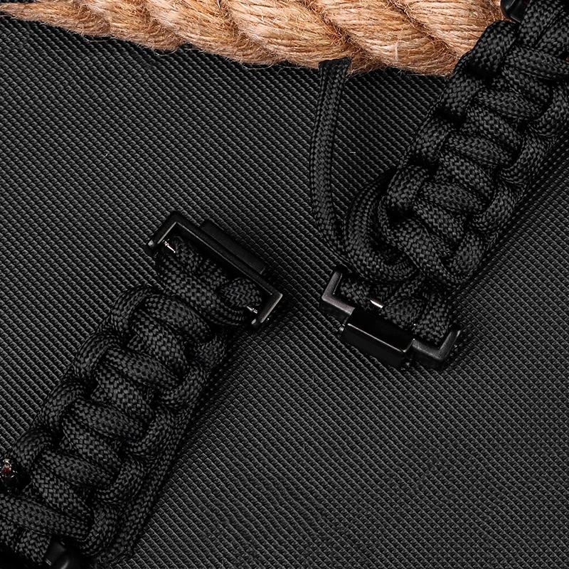 Náhradní plátěný řemínek k hodinkám Casio G-SHOCK GA100/110/120/ DW 5600 GW-M5610, outdoorový, z modifikovaného nylonu s padákovou šňůrou, pro muže