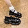Versatile Japanese Platform British Single Shoes Women's Spring and Summer 2025 New Small Jk Height-increasing Color-matching Small Leather Shoes
