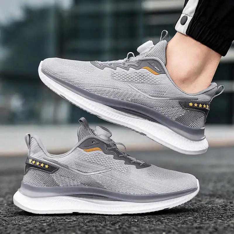 With Lacing Flat Sole Mountain Shoes For Men Vintage Boot Summer Hiking Boots Sneakers Sports Fit Teni Traning Model