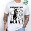Men's Summer Casual Shirt Funny Cat Escape Plan Science Design T-Shirt Men's Physics Science Nerd Geek Short Sleeve T-Shirt Tops
