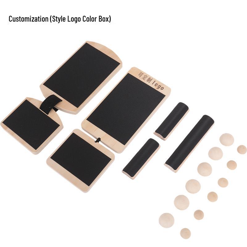 Wooden Single Leg Balance Trainer & Ankle Strengthener Board