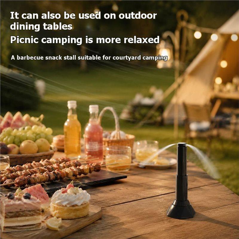 A25F-Fly Repellent Fan Flies Away Multi-Functional Portable For Food Protection Outdoor Camping Picnic Table Use