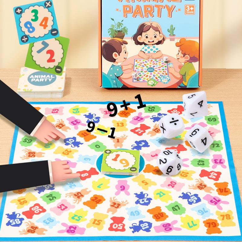 Math Thinking Board Games Kids Toys Montessori Arithmetic Educational Shape Matching Social Games Parent-child Interactive Games