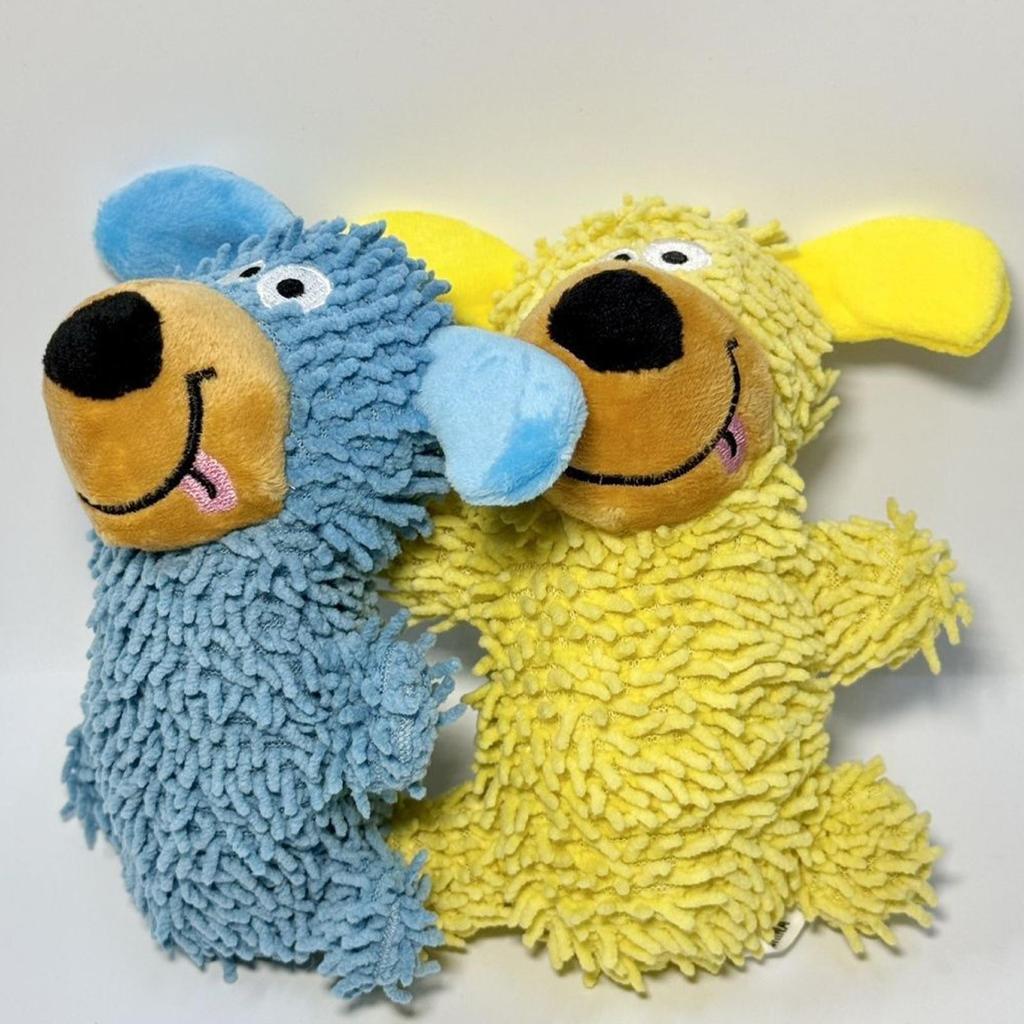 Dog Toys Chewers Cartoon Dog Plush Toys Pet Chew Games Pet Supplies Soft Doll For Indoor Outdoor Play Training Enrichment