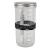 Sourdough Bread Starter Kit 34oz Glass Jar with Lid Date Feeding Mark Band Thermometer Band Silicone Scraper Bread