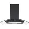 Decorative Cooker Hood - CONTINENTAL EDISON - CEH60GB2 - Class A - 60 X 47 X 50.84 Cm - Black / Glass