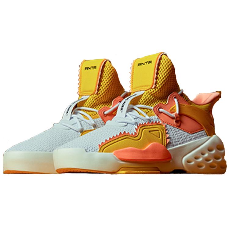 GUGONGWENCHUANG x Anta Non slip Lightweight High top Casual Shoes Women's Glazed Yellow 12938099-