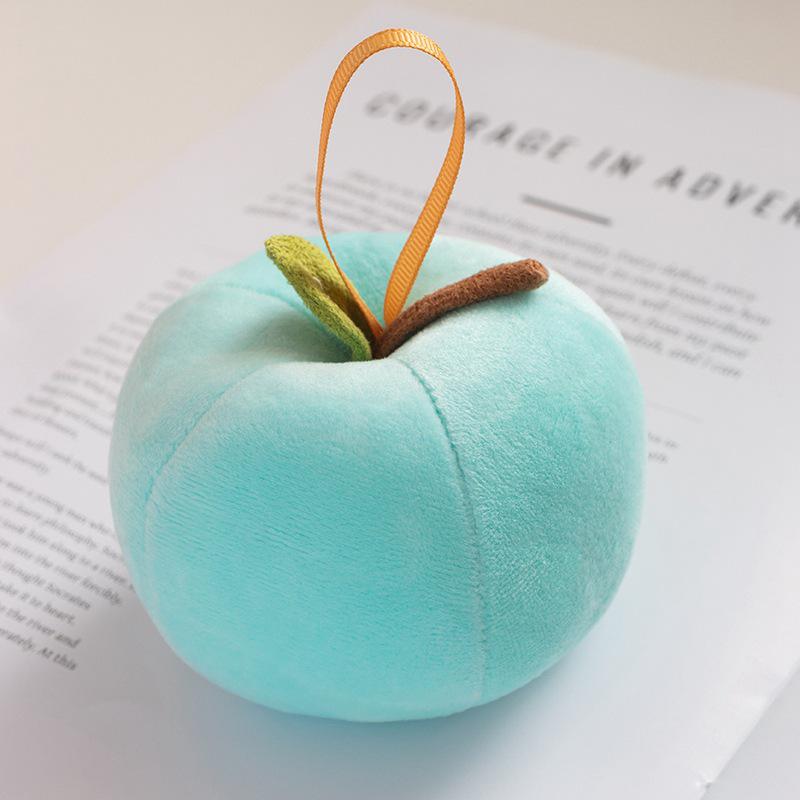 Dopamine Apple Plush Toy Pendant - Red, Green & Peace Apple for Creative Christmas Gift (Logo Customizable)