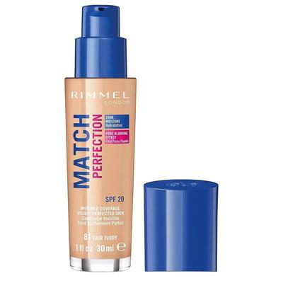 Rimmel Match Perfection Foundation 30ml 1 Pack 81 Fair Ivory