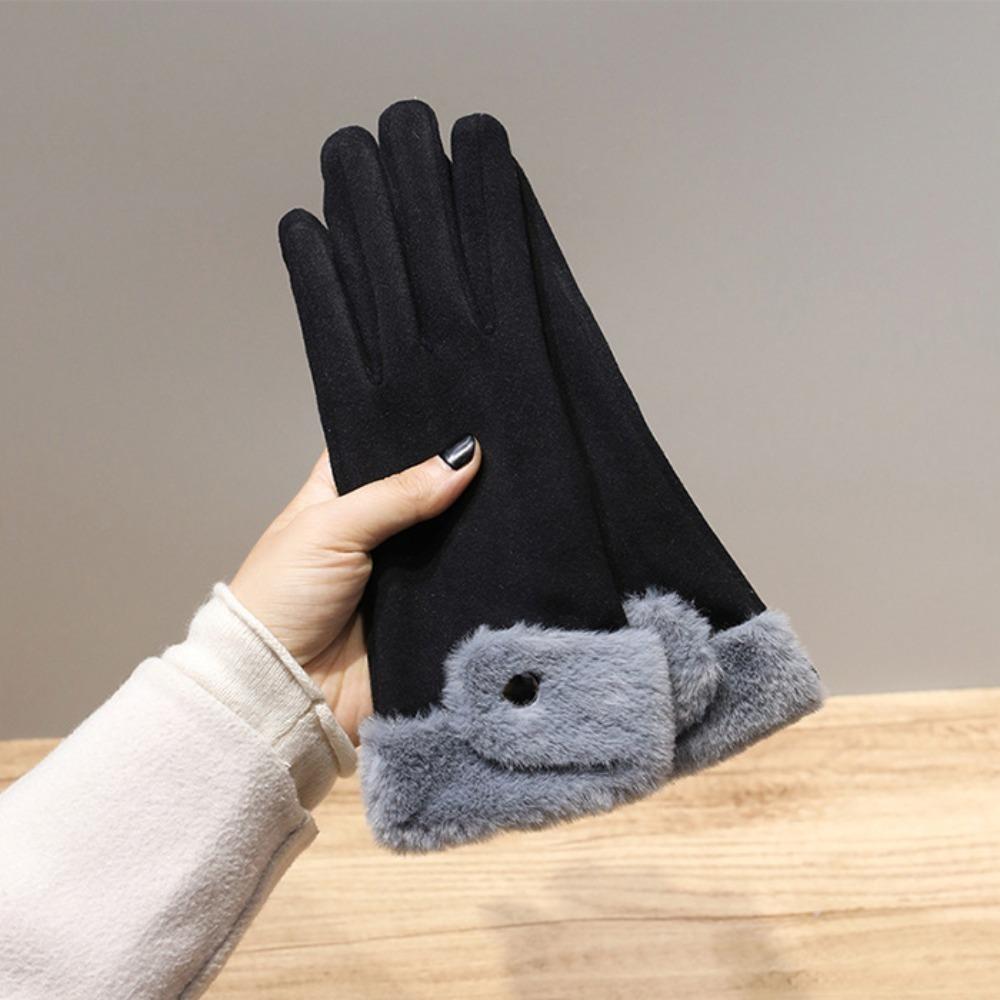 New Touchable Screen Winter Gloves Warm Full Finger Driving Mittens Full Finger Gloves Cycling Driving
