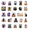 10/30/50pcs Funny Cute Halloween Cat Stickers Cartoon Sticker for Kids Toy Notebook Phone Guitar Laptop Creative Graffiti Decals
